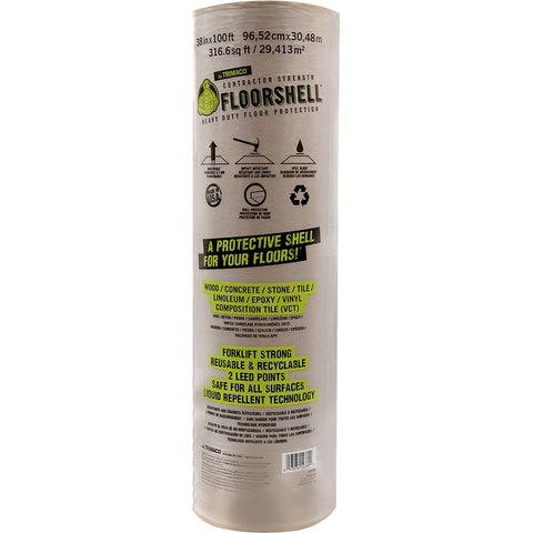 Trimaco 12380 38 x 100' Roll 46mil Floor Shell with Liquid Repellent Technology-1PK LANC-209257