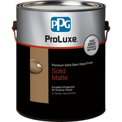 ProLuxe SIK710-110 1gal Lt Base Lt. Base Premium Solid Stain Wood Finish Matte-1PK