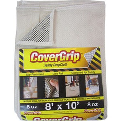 CoverGrip 081008 8' x 10' 8oz Non-Slip Safety Drop Cloth-1PK LANC-209574