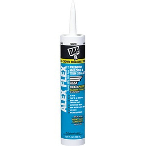 DAP 18542 10.1oz White Alex Flex Premium Molding & Trim Acrylic Sealant-12PK LANC-209734