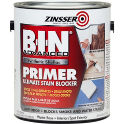 Zinsser 270976 1gal B-I-N Adv White Synthetic Shellac Stain & Odor Blocking Primer-1PK