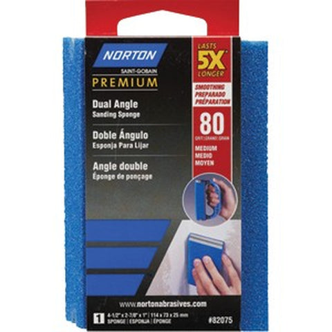 Norton 82075 80 ProSand Dual Angle Sanding Sponge-1PK LANC-210380