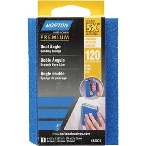 Norton 82076 120 ProSand Dual Angle Sanding Sponge-1PK LANC-210381