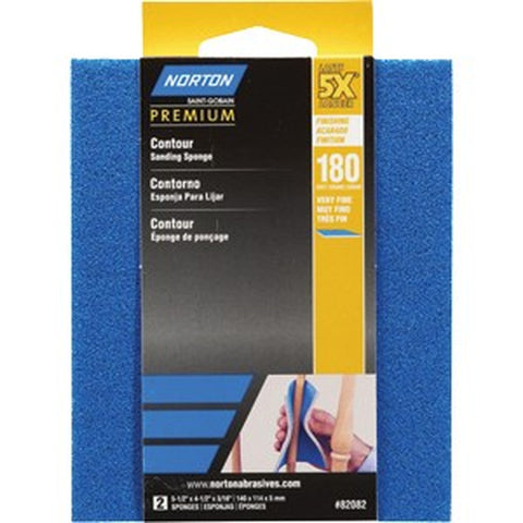 Norton 82082 180 ProSand Contour Sanding Sponge (2pk) LANC-210387