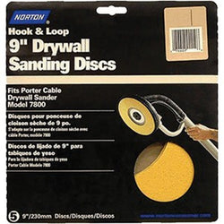 Norton 58171 9 P180 WallSand Hook & Loop Paper Disc Bulk - UPC (15/pk) LANC-211079
