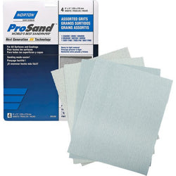 Norton 68182 9 x 11 ProSand Paper Sheet Assortment (1ea 60, 100, 150, 220) (4pk) LANC-211084