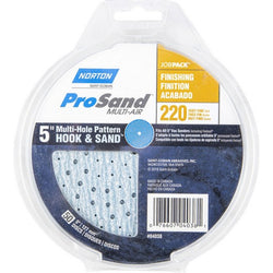 Norton 04038 5 P220B ProSand Multi-Air Cyclonic Paper H&L Vac Disc (50pk) LANC-211150