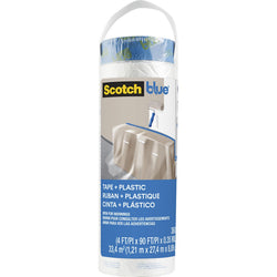 3M PT2093EL-48 48 x 90' ScotchBlue Pre-Taped Painters Plastic-1PK LANC-211375
