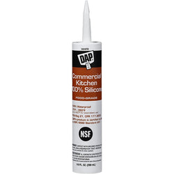 DAP 08656 9.8oz White Commercial Kitchen 100% Silicone - Food Grade 12/pk LANC-211564