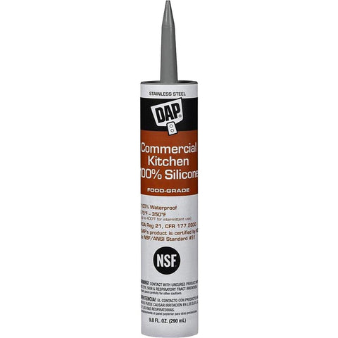 DAP 08660 9.8oz Stainless Steel Commercial Kitchen 100% Silicone - Food Grade-12PK