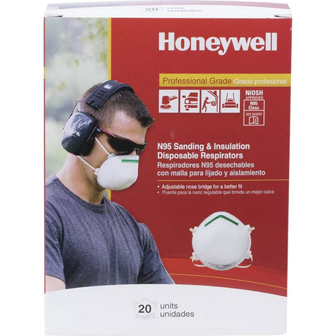 Honeywell RWS-54003 N95 Particulate Respirator 20Pk LANC-211651