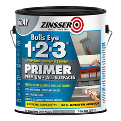 Zinsser 285085 1gal Gray Bullseye 1-2-3-1PK