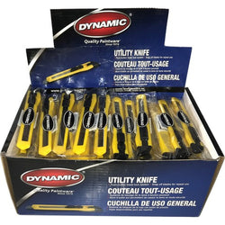 Dynamic AD103050 9mm 13pt Snap Off Utility Knife Display Box (120pk)