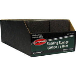 Dynamic AG002600 Medium/Fine Sanding Sponge Display Box w/UPC (24pk)