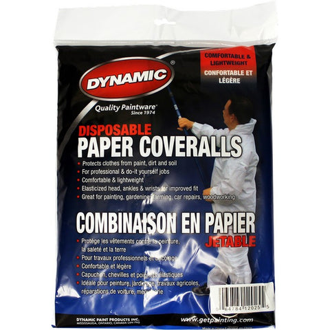 Dynamic 09906DYN XL Disposable Paper Coveralls w/Hood-1PK LANC-214577