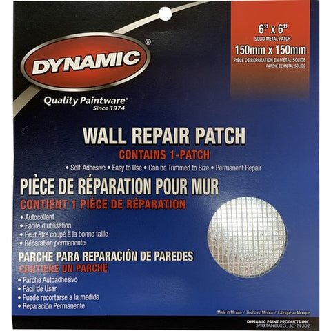 Dynamic LF055001 6 x 6 (150mm x 150mm) Drywall Repair Patch-1PK LANC-217838
