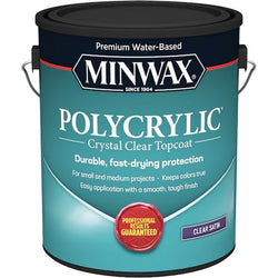 Minwax 13333 1gal Satin Polycrylic-1PK LANC-217