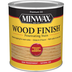 Minwax 70000 qt Natural 209 Semi-Transparent Stain-1PK LANC-21