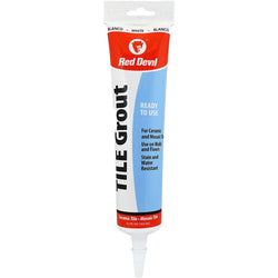 Red Devil 0425 5.5oz Tube White Tile Grout-1PK LANC-220576