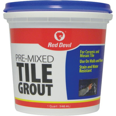 Red Devil 0424 qt White Premixed Tile Grout-1PK LANC-220577