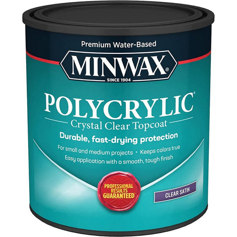 Minwax 63333 qt Satin Polycrylic-1PK LANC-220
