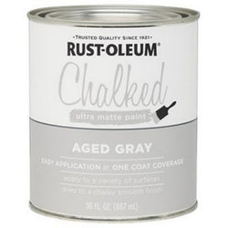 Rust-Oleum 285143 qt Aged Gray Chalked Paint-1PK LANC-221199