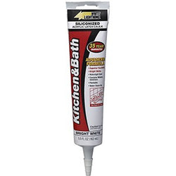 White Lightning W22000005 5 oz. White Tub & Tile Caulk-1PK