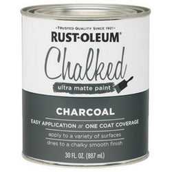 Rust-Oleum 285144 qt Charcoal Chalked Paint-1PK LANC-221200