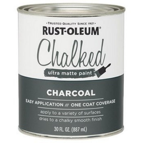 Rust-Oleum 285144 qt Charcoal Chalked Paint-1PK LANC-221200