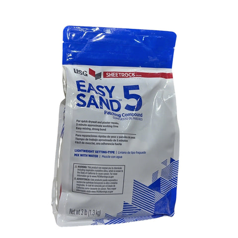 USG 384024006 3Lb Bag Easy Sand 5 Min Joint Compound Powder-1PK LANC-221204