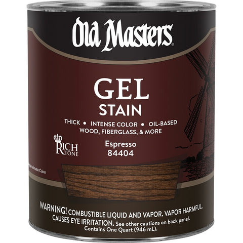 Old Masters 84404 qt Espresso Gel Stain-1PK LANC-221575