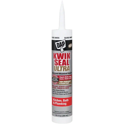 DAP 18897 10.1oz White Kwik Seal Ultra Advanced Kitchen & Bath Sealant 12/pk LANC-221762