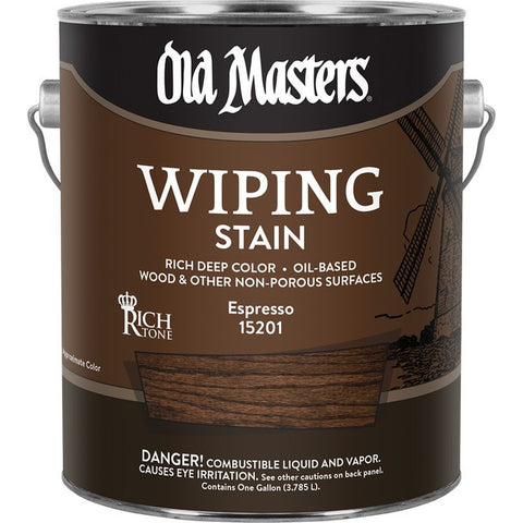 Old Masters 15201 1gal Espresso Wiping Stain 250 VOC-1PK LANC-221929