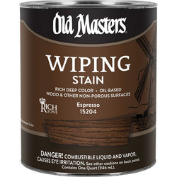 Old Masters 15204 qt Espresso Wiping Stain 250 VOC-1PK LANC-221930