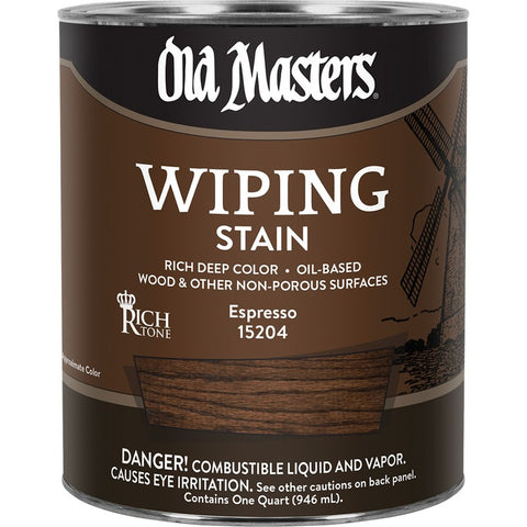 Old Masters 15204 qt Espresso Wiping Stain 250 VOC-1PK LANC-221930