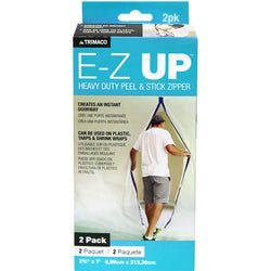 Trimaco 6184.4 2.75 x 7 E-Z UP Peel and Stick Zippers, 2pk LANC-222472