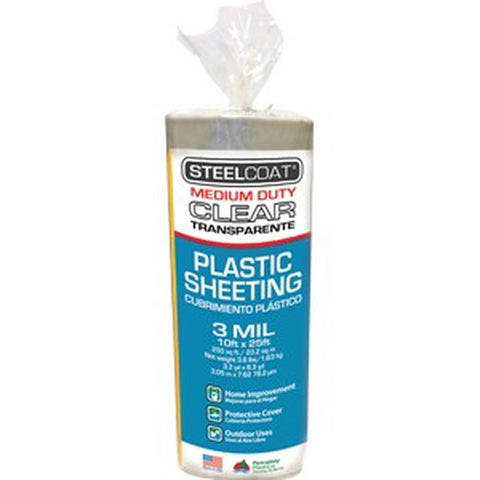 Petoskey FG-P9934-52 10' X 25' 3mil Steelcoat Clear Plastic Sheeting-1PK LANC-222671
