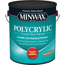 Minwax 14444 1gal Semi Gloss Polycrylic-1PK LANC-229