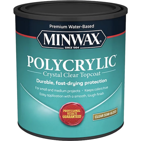 Minwax 64444 qt Semi Gloss Polycrylic-1PK LANC-231
