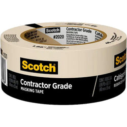 3M 2020-48TR-BK 1.88 X 60.1yd (48mm) Scotch Contractor Grade Masking Tape Bulk (24/pk)