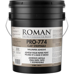 Roman PRO-774 5gal Clay Based Strippable Wallpaper Adhesive-1PK LANC-24922