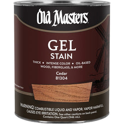 Old Masters 81304 qt Cedar Gel Stain-1PK LANC-24982