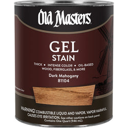 Old Masters 81104 qt Dark Mahogany Gel Stain-1PK LANC-24984