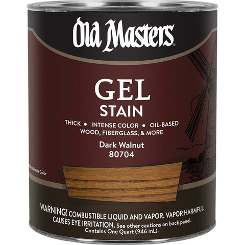 Old Masters 80704 qt Dark Walnut Gel Stain-1PK LANC-24991