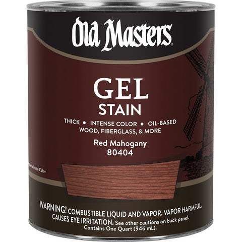 Old Masters 80404 qt Red Mahogany Gel Stain-1PK LANC-24994
