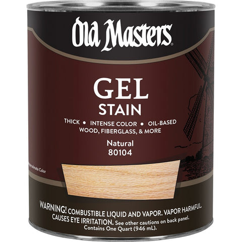 Old Masters 80104 qt Natural Gel Stain-1PK LANC-25015