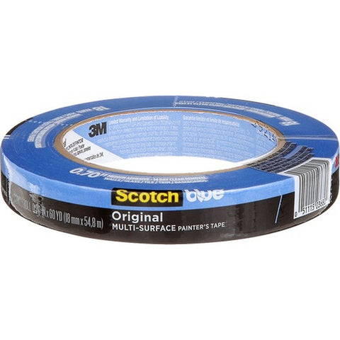 3M 2090-18NC .70 x 60yd (18mm) ScotchBlue Original Painters Tape-1PK LANC-25021