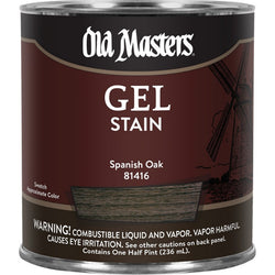 Old Masters 81416 1/2pt Spanish Oak Gel Stain-1PK LANC-25027