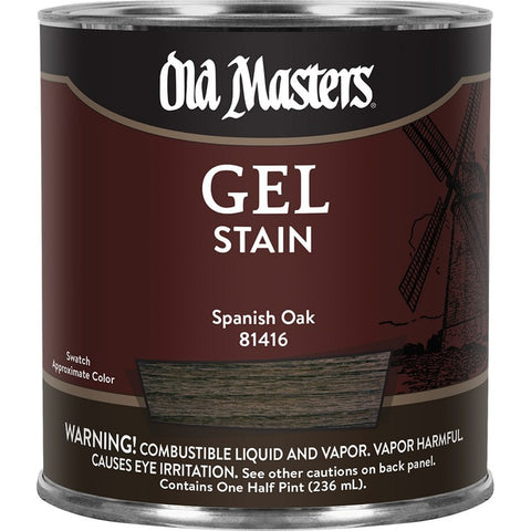 Old Masters 81416 1/2pt Spanish Oak Gel Stain-1PK LANC-25027