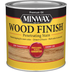Minwax 22350 1/2pt Cherry 235 Semi-Transparent Stain-1PK LANC-258